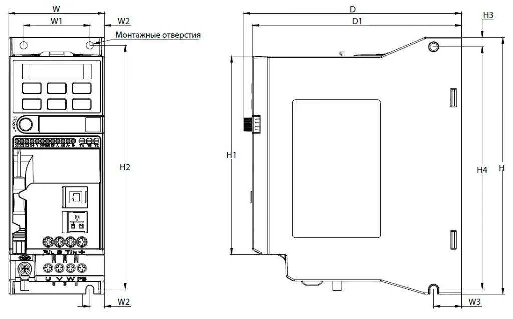 Частотный преобразователь Danfoss VEDA Drive VF-51 22 кВт ABA00014