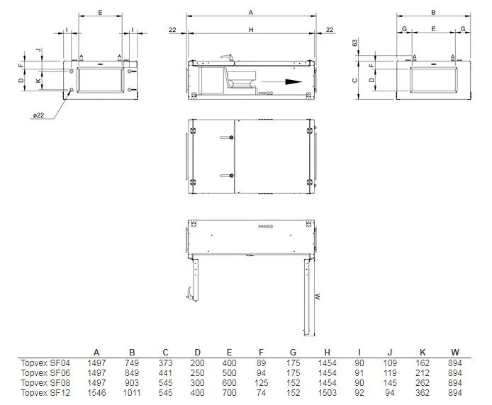 Приточная установка Systemair Topvex SF12 HWH
