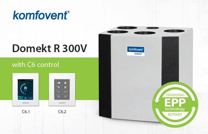 Приточно-вытяжная установка Komfovent Domekt R 300 V