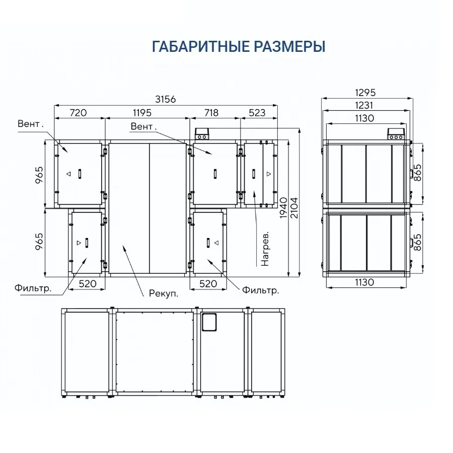 Приточно-вытяжная установка Turkov Zenit Standart S 7050 E