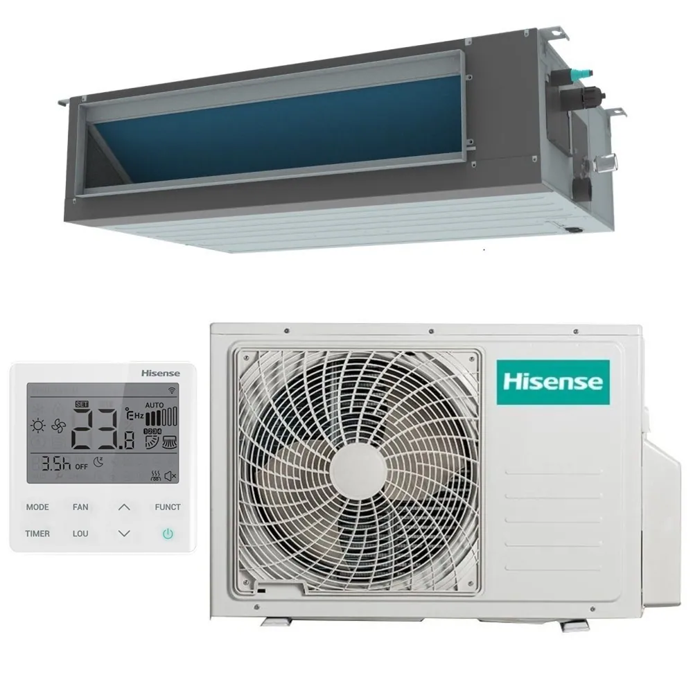 Канальный кондиционер (сплит-система) Hisense AUD-36UX4REH8 / AUW-36U4RK7 Wi-Fi