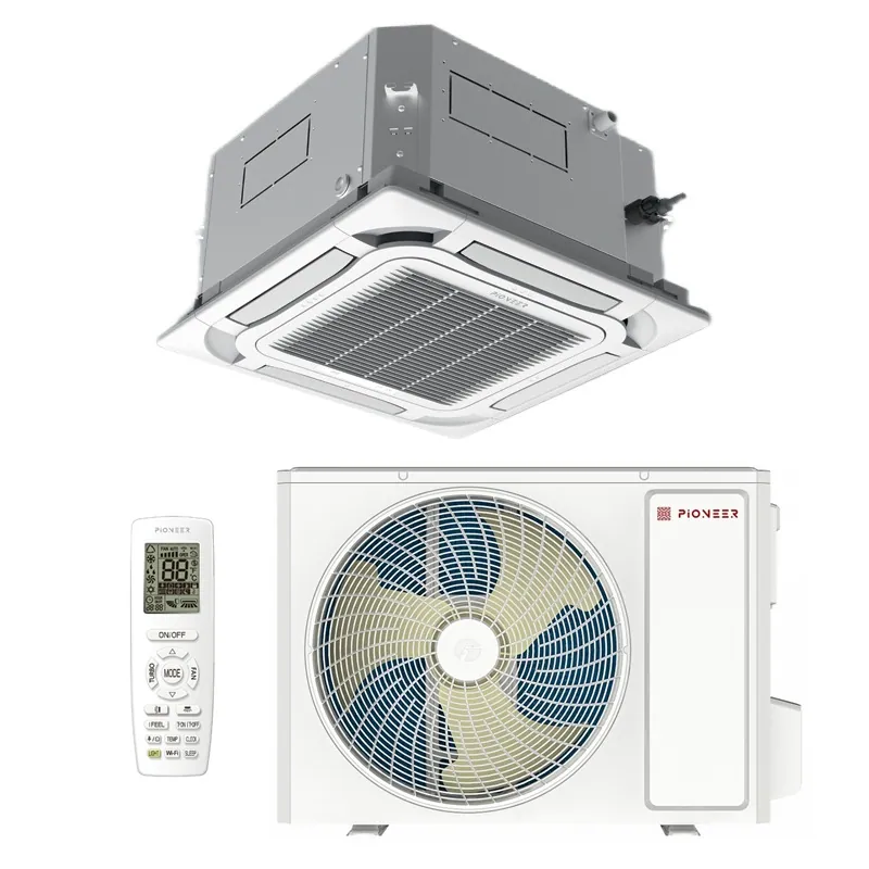 Кассетный кондиционер (сплит-система) Pioneer KFCI24GV / KONI24GV с зимним комплектом (-40)