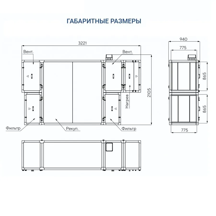 Приточно-вытяжная установка Turkov Zenit HECO S 5100 18E