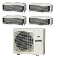 Мульти-сплит-система Hitachi RAM-110NP5E / RAD-50RPE + RAD-25RPE + RAD-18QPEx2 Мульти-сплит-система Hitachi RAM-110NP5E / RAD-50RPE + RAD-25RPE + RAD-18QPEx2