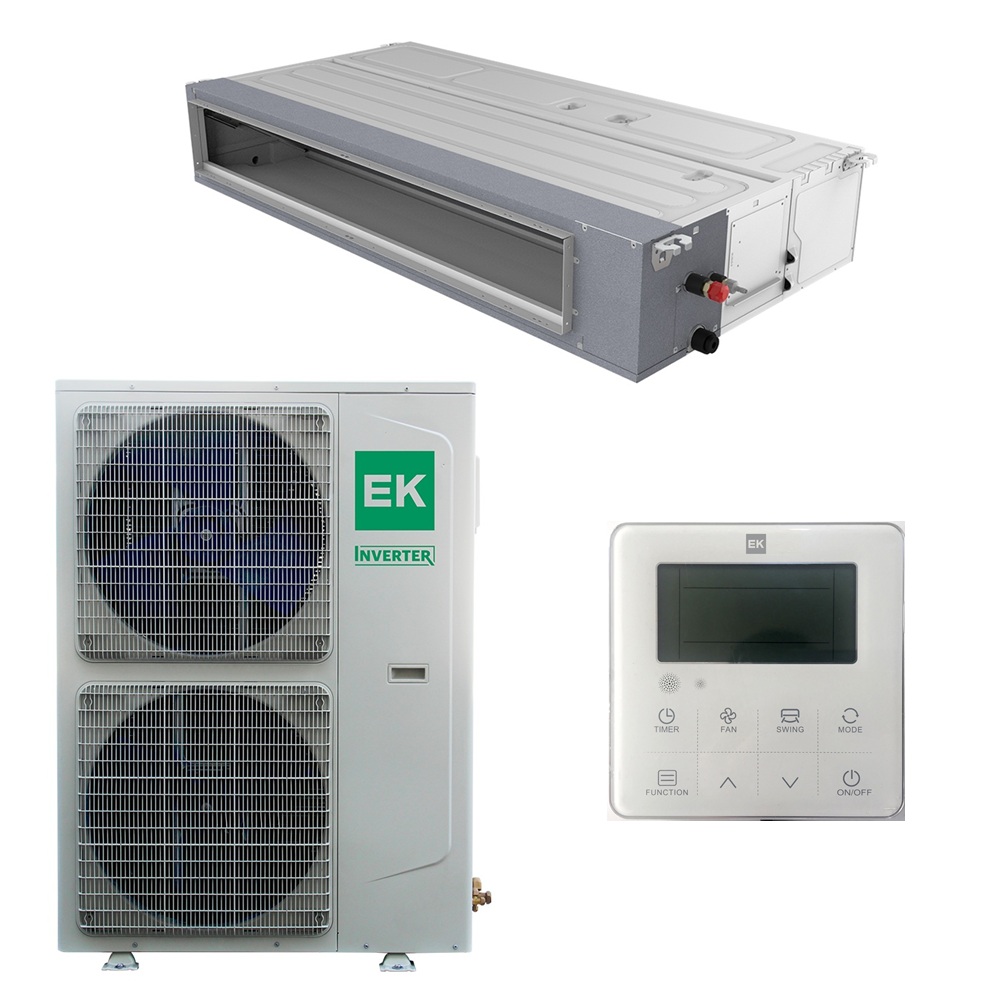 Инверторный канальный кондиционер (сплит-система) Euroklimat EKDX1-170HNN4 / EKOX1-170HNN4