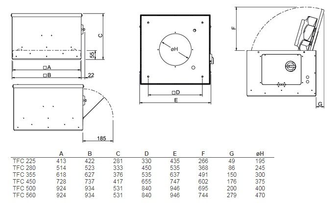 Изображение для товара Systemair TFC 225 P Sileo Black