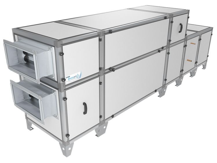 Приточно-вытяжная установка с рекуператором Breezart 8000-C Lux RP F PB 45