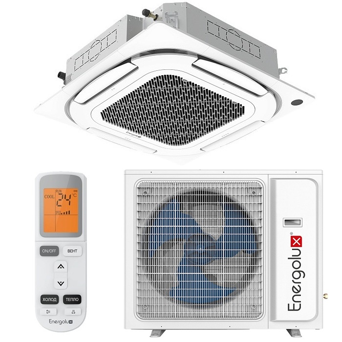 Инверторный кассетный кондиционер (сплит-система) Energolux ESAC48C1_WF_AR2_DC / ESAU48U1_AR2_DC