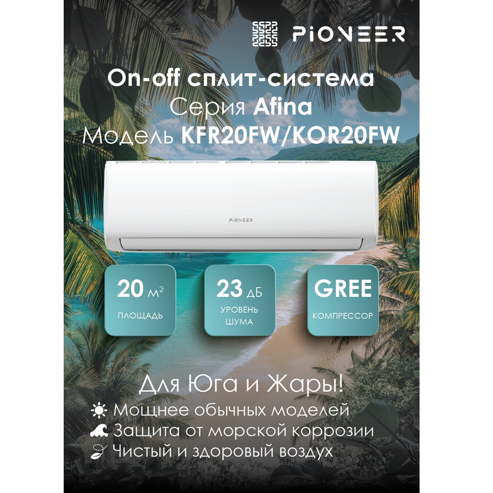 Настенный кондиционер Pioneer KFR20FW / KOR20FW
