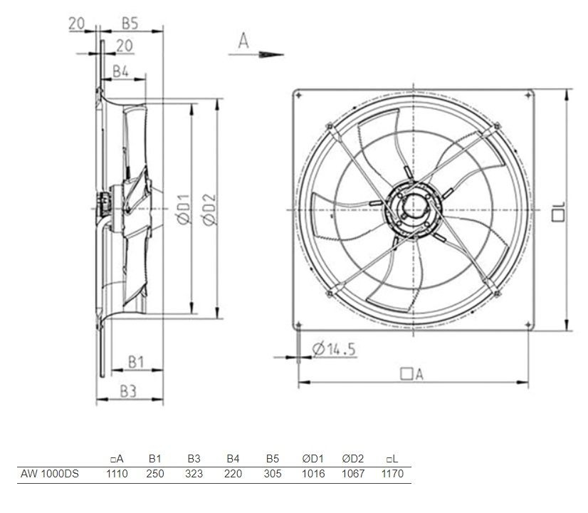 Изображение для товара Systemair AW 1000DS sileo