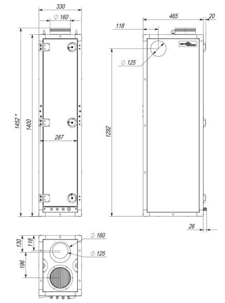 Приточная установка VentMachine ПВУ-350 EC GTC