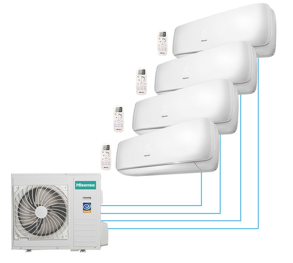 Мульти-сплит-система Hisense AMW4-36U4SAC / AMS-12UR4SVETG67 + AMS-09UR4SVETG67x3