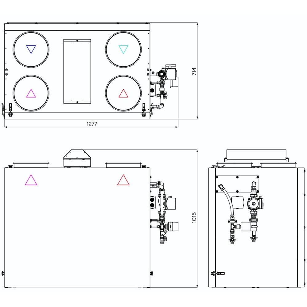 Приточно-вытяжная установка Turkov ORBITA V 900 W2R