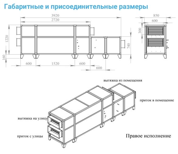 Приточно-вытяжная установка с рекуператором Breezart 2700-C Aqua RP W PB