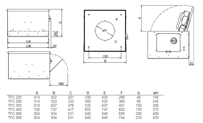 Изображение для товара Systemair TFC 450 S Sileo Black