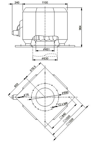 Изображение для товара Systemair DVV 630D4-XL