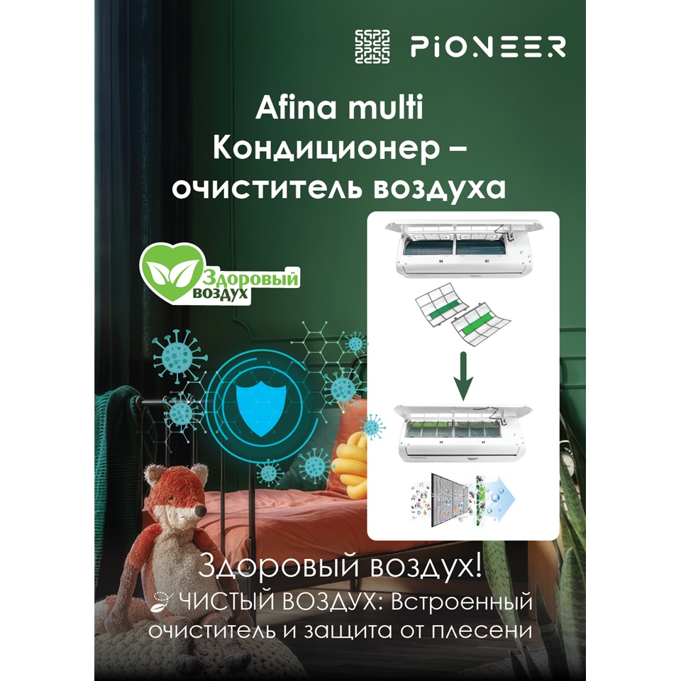 Мульти-сплит-система, наружный блок Pioneer 2MSHD14F