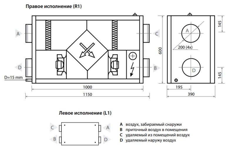 Изображение для товара Komfovent Domekt P 400 H