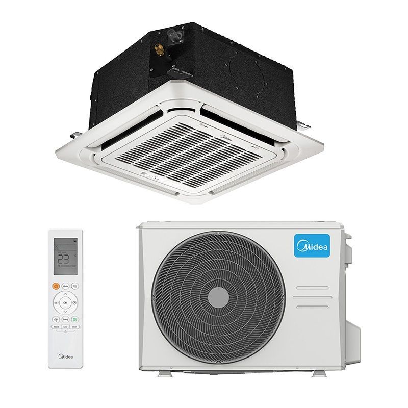 Кассетный кондиционер (сплит-система) Midea MCA3-12HRN1-QC2 / MOX330-12HN1-Q Кассетный кондиционер (сплит-система) Midea MCA3-12HRN1-QC2 / MOX330-12HN1-Q