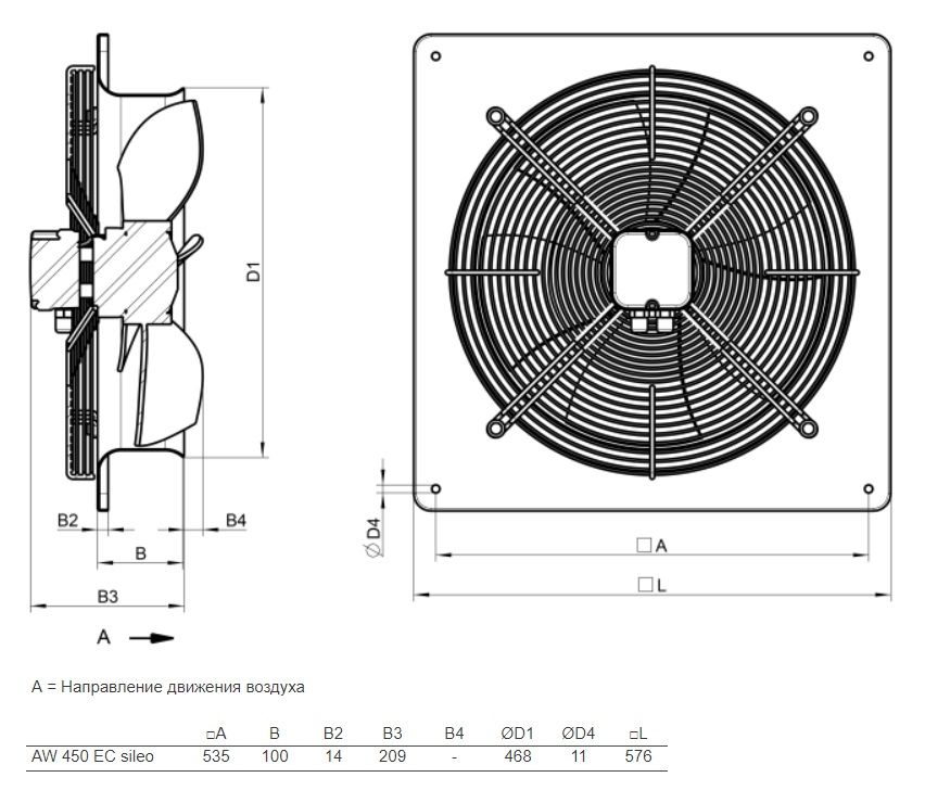 Изображение для товара Systemair AW 450 EC sileo