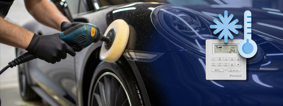 Микроклимат в автосервисе и на автомойке: вентиляция, кондиционирование и тепловые завесы для ремонта, покраски и детейлинга