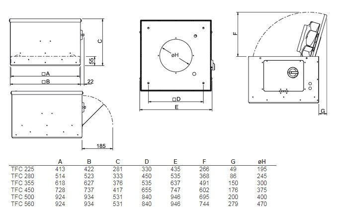 Изображение для товара Systemair TFC 500 P Sileo Black