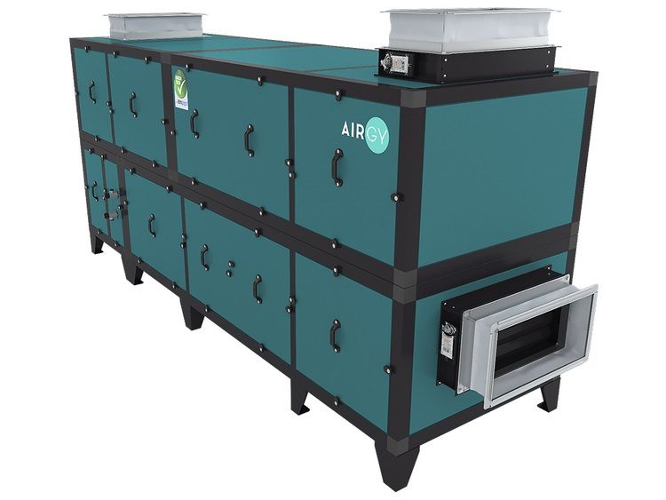 Приточно-вытяжная установка с рекуператором и тепловым насосом Airgy 2700-C Eco Pro Приточно-вытяжная установка с рекуператором и тепловым насосом Airgy 2700-C Eco Pro
