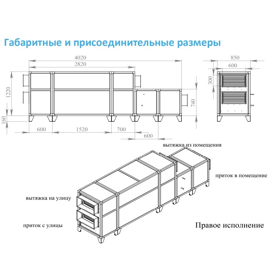 Приточно-вытяжная установка с рекуператором Breezart 2700-C Lux RP F PB 18