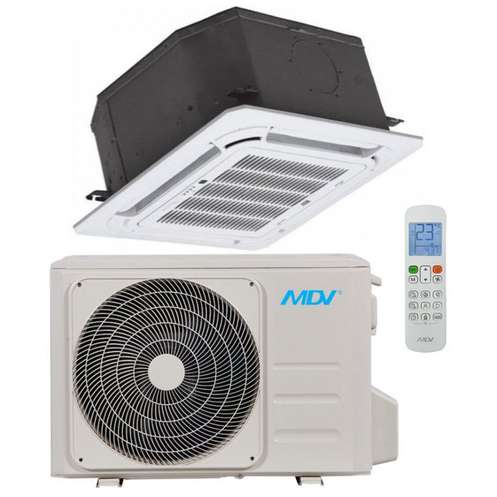 Кассетный кондиционер (сплит-система) MDV MDCA4-12HRFN1/MDOU-12HFN1