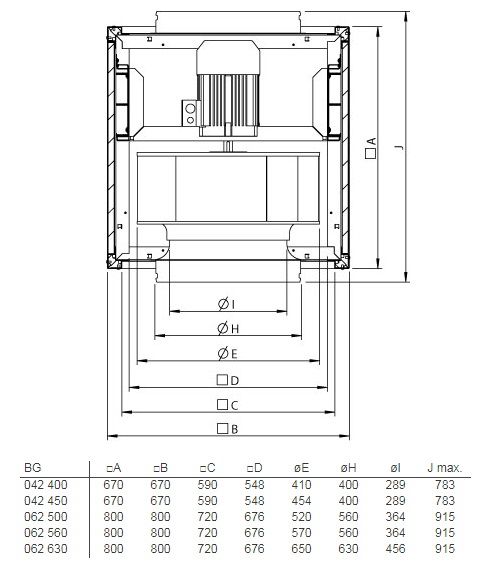 Изображение для товара Systemair MUB/F 062 500D4 HT