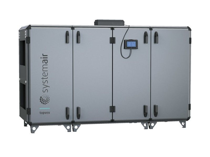 Приточно-вытяжная установка с рекуператором Systemair Topvex SC70-R-HWH-S