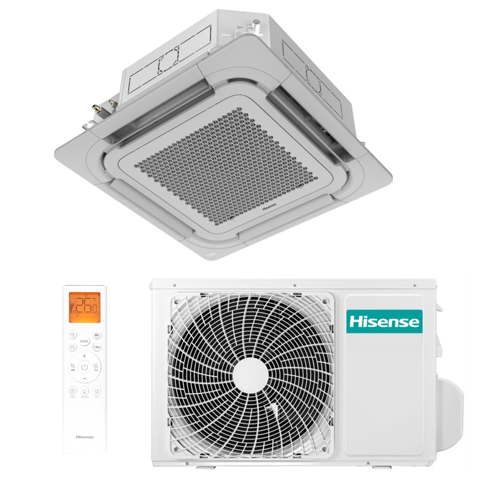 Кассетный кондиционер (сплит-система) Hisense AUC-36HR4RKC2 / AUW-36H6RK2