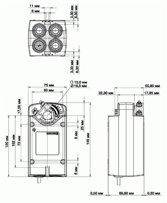 Привод Gruner 341C-024D-03