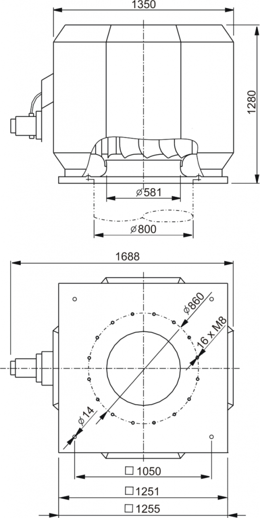 Изображение для товара Systemair DVV 800D6-8-XL