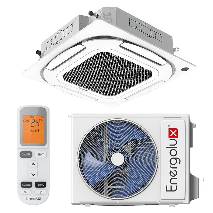 Инверторный кассетный кондиционер (сплит-система) Energolux ESAC36C1_WF_AR2_DC / ESAU36U1_AR2_DC