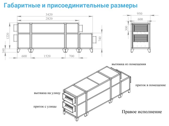 Приточно-вытяжная установка с рекуператором Breezart 3700 Lux RP PB AC 15