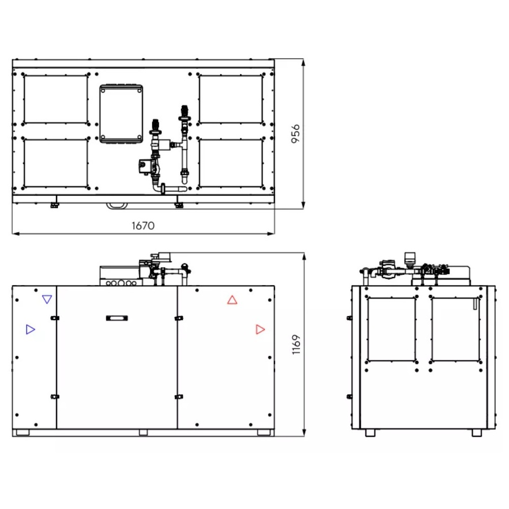 Приточно-вытяжная установка Turkov ORBITA VX 2000 W2R