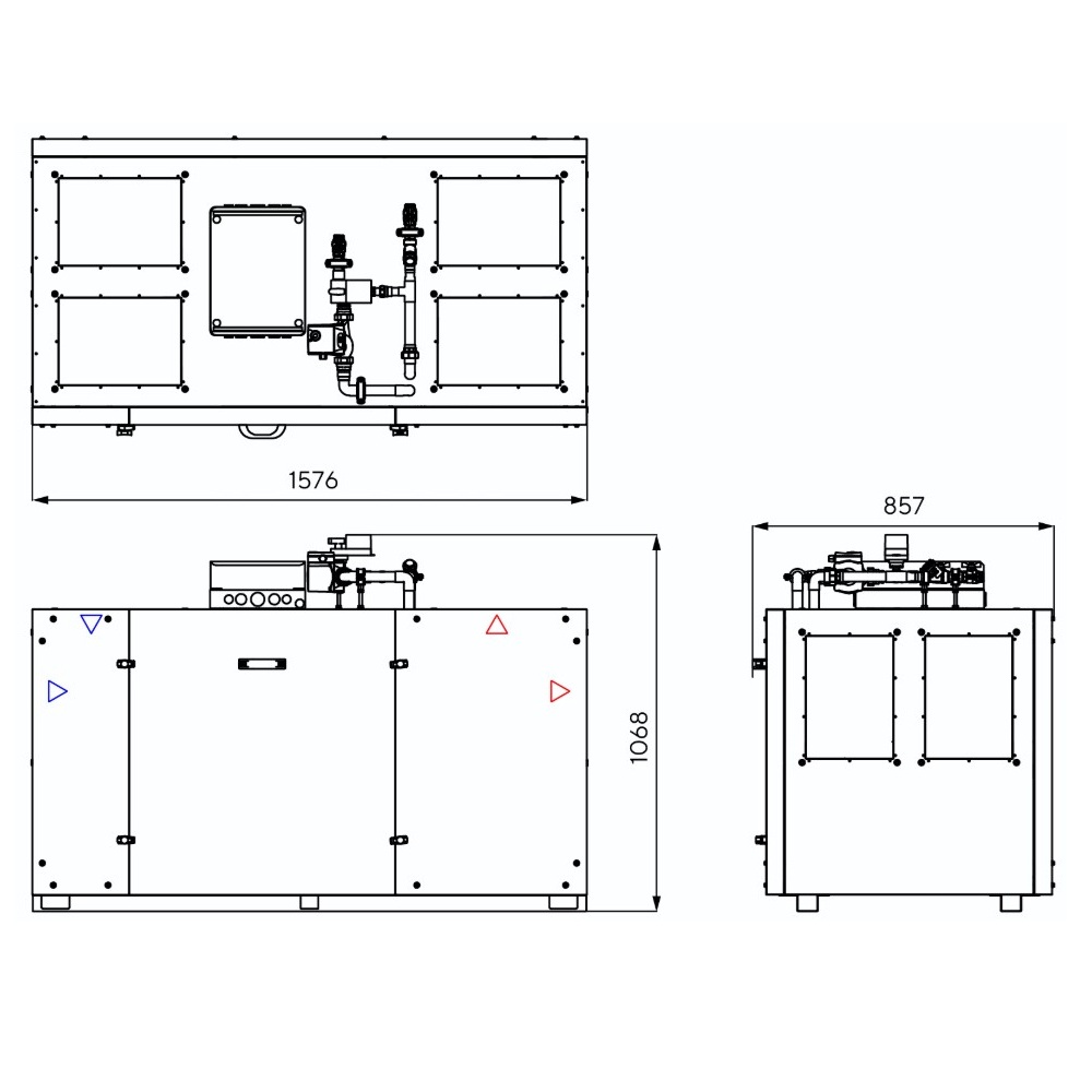 Приточно-вытяжная установка Turkov ORBITA VX 1500 W2R