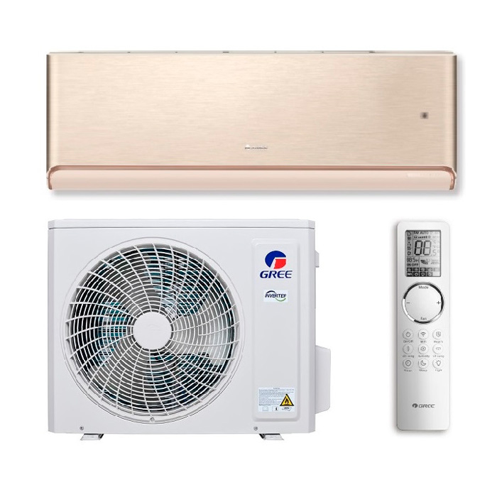 Настенный кондиционер (сплит-система) Gree GWH09AVCXB-K6DNA1B(champagne) + GR-3-ZB-S