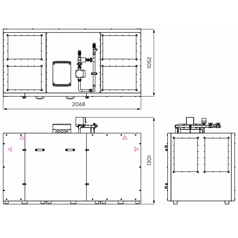 Приточно-вытяжная установка Turkov ORBITA VX 3000 W2R