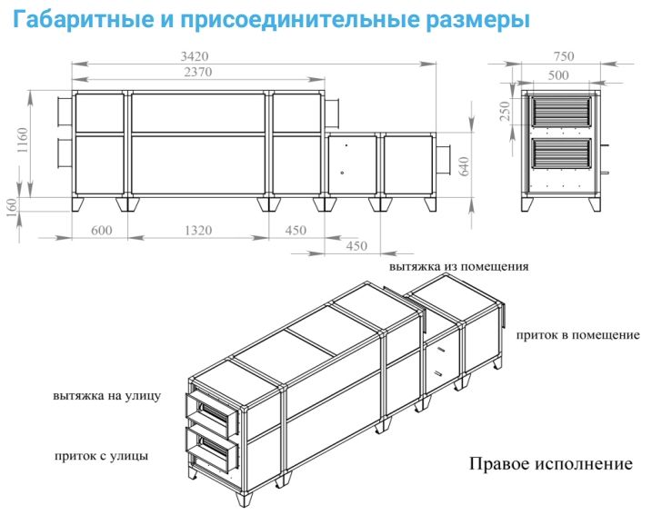 Приточно-вытяжная установка с рекуператором Breezart 2000-C Lux RP F PB 7,5
