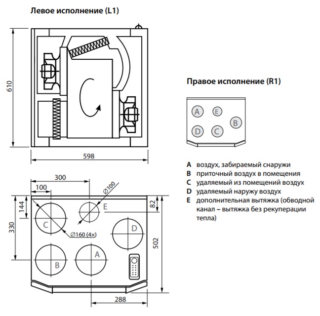 Приточно-вытяжная установка Komfovent Domekt R 300 V