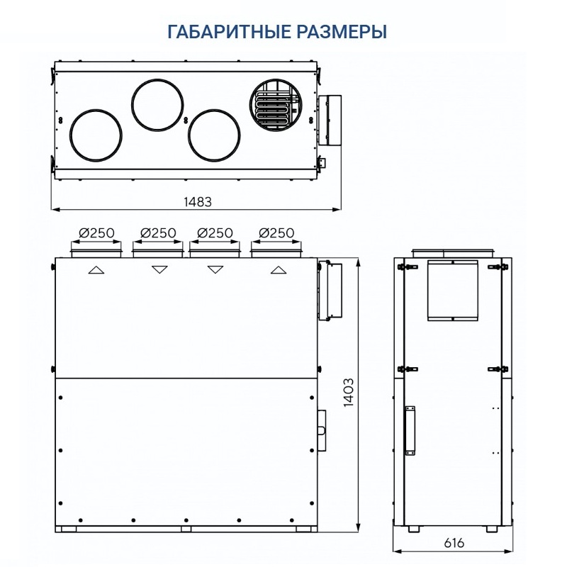 Приточно-вытяжная установка Turkov Zenit Cool Heco V 750 E