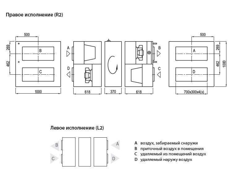 Приточно-вытяжная установка Komfovent Verso R 2500-H-W