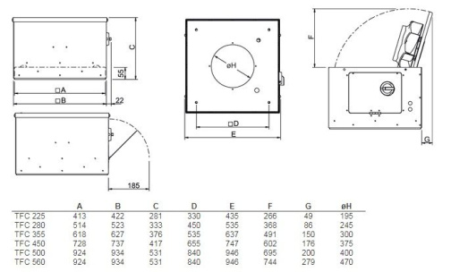 Изображение для товара Systemair TFC 355 S Sileo Black