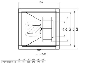 Изображение для товара Systemair MUB/T 062 560EC