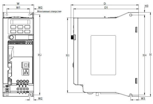 Изображение для товара Danfoss VEDA Drive VF-51 2,2 кВт ABA00007