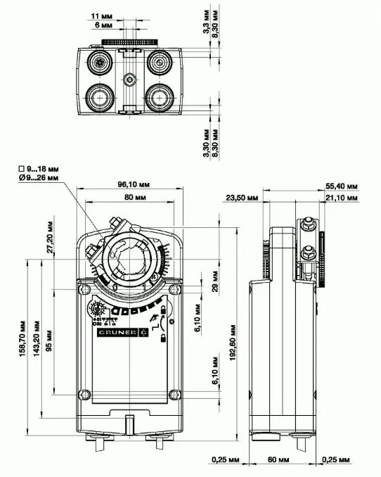 Привод Gruner 361-024-10-S2