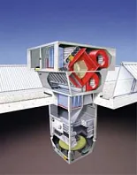 Приточно-вытяжная установка с рекуператором Hoval RoofVent LKW-9 Приточно-вытяжная установка с рекуператором Hoval RoofVent LKW-9